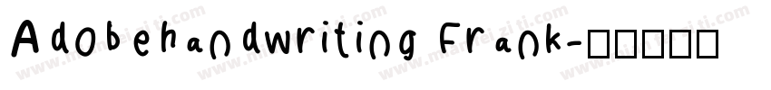 Adobehandwriting Frank字体转换